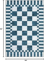 GarveeHome Checkered Washable 2x3 Rug Small Area Rugs Non-Slip - Image 2