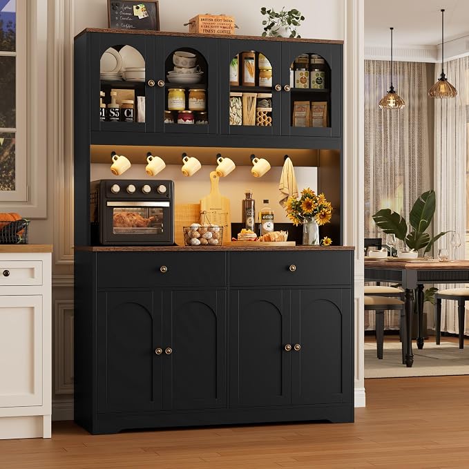 HIFIT 71" LED Kitchen Pantry Cabinet - Image 8