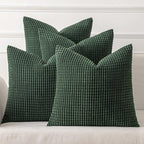 MIULEE Boho Farmhouse Throw Pillow Covers 18x18 Inch Set of 4 Soft Neutral by MIULEE