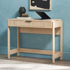 Walker Edison Transitional Style Furniture, Reeded Detail, Lift-Top Desk - Image 2