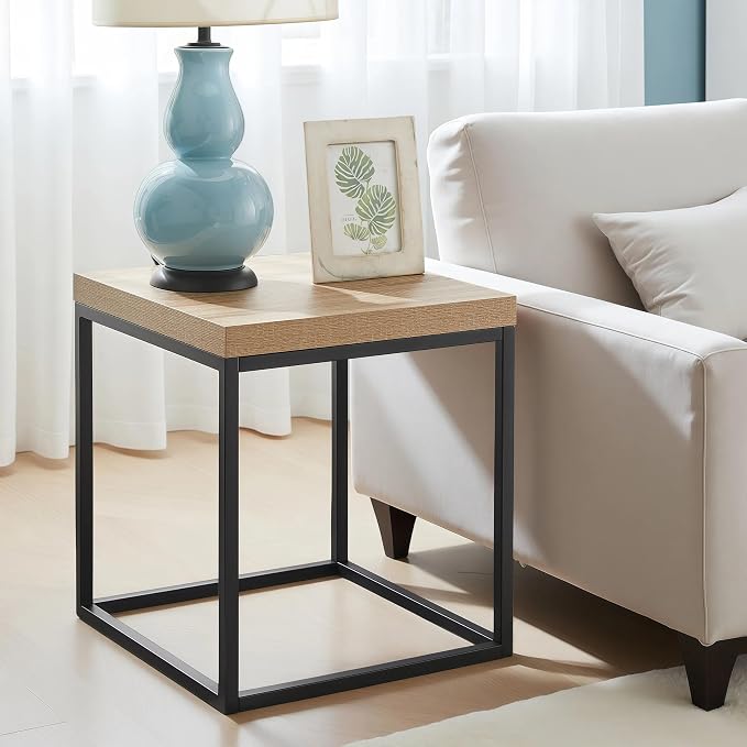 CENSI 18-Inch Natural Oak Accent End Table/Side Table - Image 2