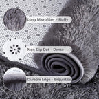 Chicrug Soft Runner Rugs for Bedroom Living Room Plush Fluffy Rug 2x10 | Shag - Image 6