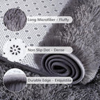 Chicrug Soft Runner Rugs for Bedroom Living Room Plush Fluffy Rug 2x4 | Shag - Image 6