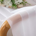 2 Pack White Sheer Curtain Panels - Image 4