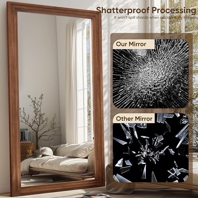 Full Length Mirror, Oversized Stand Up Mirrors Large Wall Mirrors, Wall Mounted - Image 5
