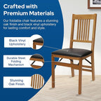 MECO Stakmore True Mission Wooden Folding Chairs - Image 3