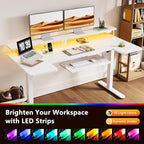 OffiGo U Shaped Electric Standing Desk - Image 8