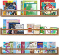 AZSKY Light Walnut Nursery Book Shelves 36 in Floating Wall Mounted Bookshelf by AZSKYMakeyourlifebetter