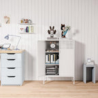 Washsemba 2 Mesh Door Metal Storage Cabinet - Image 6