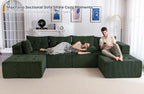 MAXYOYO 129.5" Modular Sectional Sofa Couch, U Shaped Modern Cloud Couch - Image 3