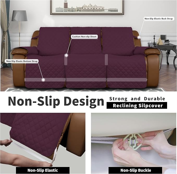 Easy-Going Recliner Sofa Cover, Reversible Couch Cover - Image 4