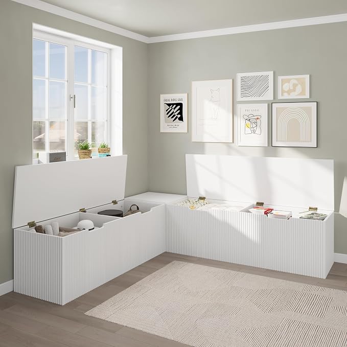 Bobve L-Shape Storage Bench - Image 3
