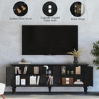 3More 67" Mid Century Modern TV Stand - Image 4