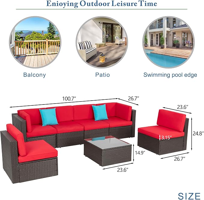 Vongrasig 8 Pieces Patio Furniture Set - Image 4