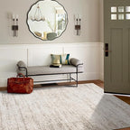 8x10 Area Rugs for Living Room Bedroom Dining Room Washable Beige Ivory | Soft - Image 9