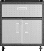 Manhattan Comfort Fortress Textured Metal 31.5" Garage Mobile Cabinet - Image 9