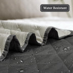 Easy-Going Reversible Couch Cover, Chair 30 in, Dark Gray/Beige | Machine - Image 4