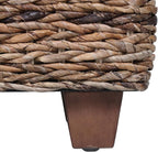 East at Main Woven Rattan Storage Coastal Coffee Table - Image 5