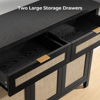 SICOTAS Rattan Sideboard Buffet Cabinet - Image 6