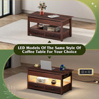 WLIVE Coffee Table, Lift Top Coffee Table - Image 8