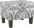 Homepop Home Decor |K7646-A750 | Upholstered Modern Rectangular Storage Ottoman by HomePop