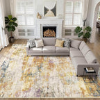 LOONGRUG 12x18 Area Rug Washable Large Neutral Modern Living Room Rugs | by LOONGRUG