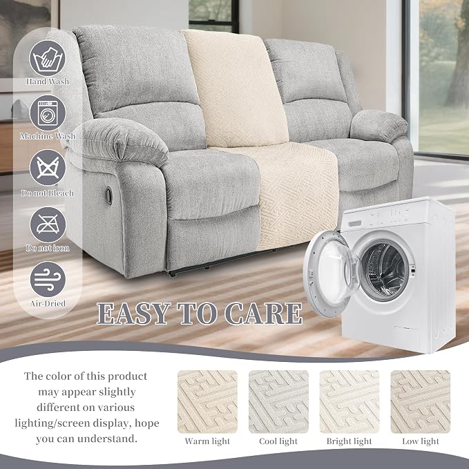 100% Waterproof Sectional Recliner Couch Covers - Image 8