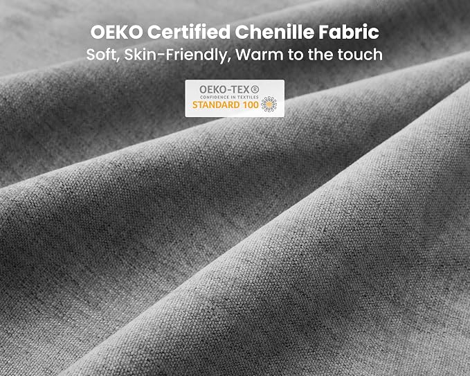 77" Oversized Chenille Couch Modular Sectional Sofa, Washable Cloud Couch - Image 9
