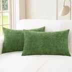 CaliTime Decorative Couch Throw Pillow Covers 26 X 16 Inches Forest Green | by CaliTime
