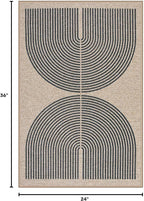 Lahome Enfys Rainbow Easy Jute Rug, 2x3 Farmhouse Kitchen Rugs Non Slip - Image 2