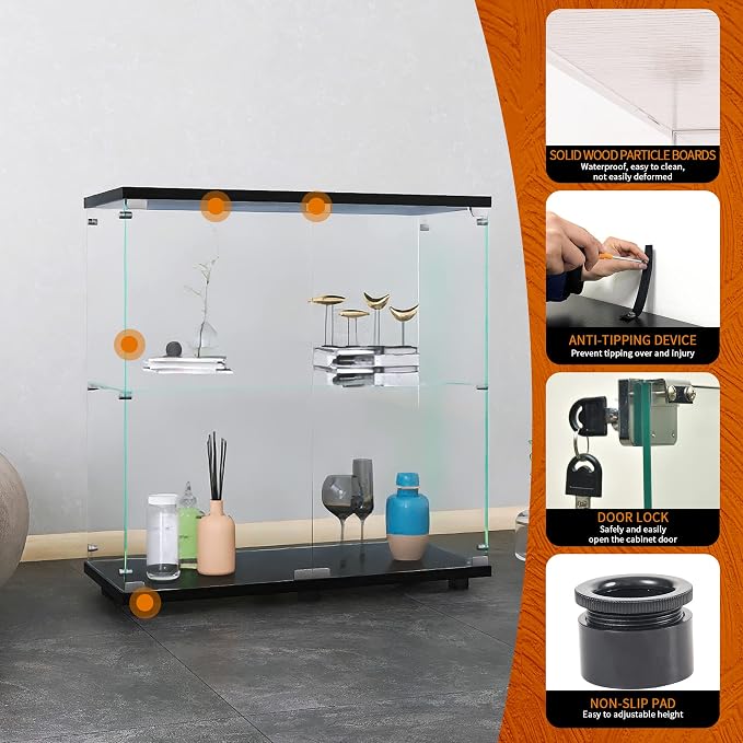 Beauty4U Glass Display Cabinet - Image 6