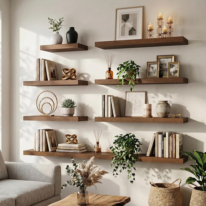 FLYJOE Floating Shelves for Wall, 48 Inch Floating Shelves Set of 1, Kitchen - Image 3
