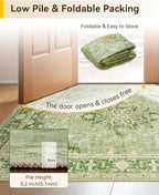 RELEANY Washable Area Rug, Runner 2'x5', Water Repellent, Pet Friendly - Image 6