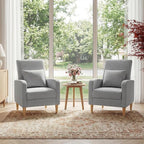 COLAMY Mid-Century Modern Upholstered Accent Chair - Image 11