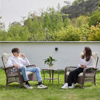Patio Furniture Set 3 Pieces, Rocking Bistro Set - Image 2