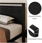 SHA CERLIN 14 Inch Twin Size Metal Platform Bed Frame - Image 5
