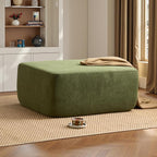 ovios 37" Velet Ottoman, Upholstered Cloud Ottoman by OVIOS