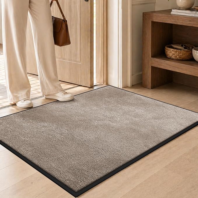 Super Absorbent Front Door Mat, 29.5" x 17", Non-Slip Washable Indoor Doormats - Image 2