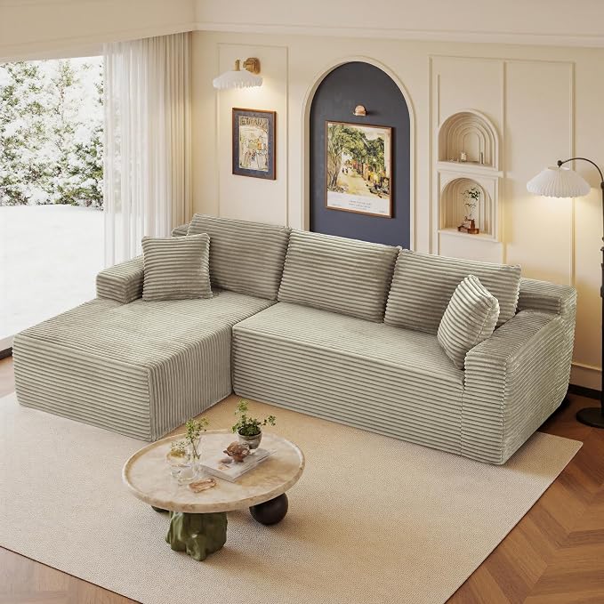 96" Sectional Couches for Living Room Cloud Couch Sofa by AWarmHomeForYou
