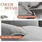 110" U-Shaped Sectional Sofa - Image 6