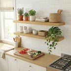 Dreamland Floating Shelves for Wall, 2 Pack Rustic Wooden Wall Shelves - Image 6
