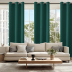 Blackout Curtains for Bedroom, Hunter Green, 42 x 84 Inch, 2 Panels | Thermal - Image 6