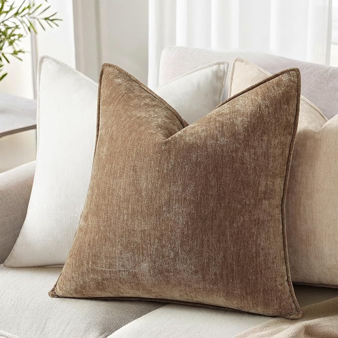 decorUhome Summer Couch Euro Sham Throw Pillow Covers 26x26 Set of 2, - Image 3