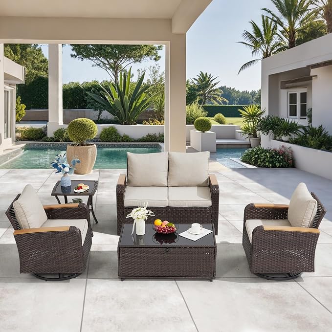 5 Pieces Outdoor Furniture Set by YALISSEY