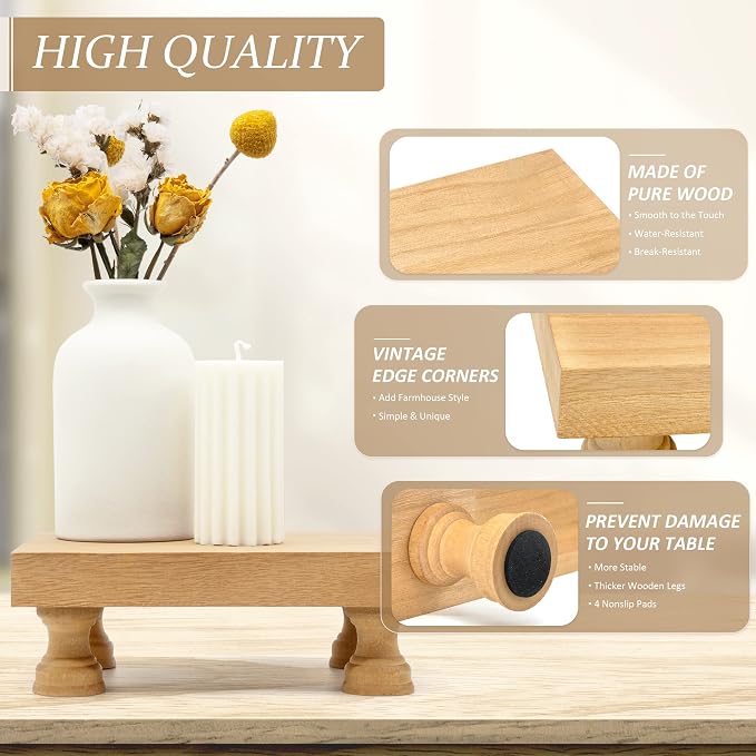 EOSAHR Modern Farmhouse Wood Riser - Image 5
