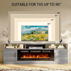 oneinmil 78" Fireplace TV Stand - Image 7
