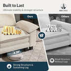 HERA'S HOUSE 88" Modular Sectional Sofa, L Shaped Couches - Image 8