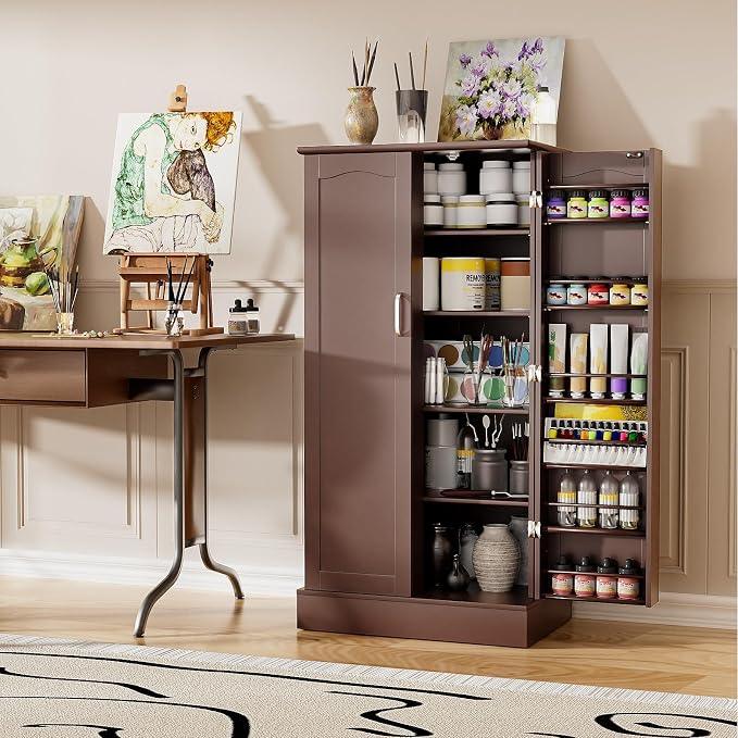 kepptory 47” Pantry Cabinet, Kitchen Pantry Storage Cabinet - Image 5