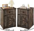 SOOWERY Nightstands Set of 2, Nightstand by SOOWERY