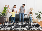 Black and White Rugs for Bedroom Living Room, Fluffy 4x6 Indoor Bedside Floor - Image 8
